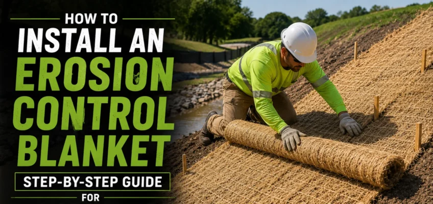 How to Install an Erosion Control Blanket: Step-by-Step Guide for Slopes, Channels, and Banks
