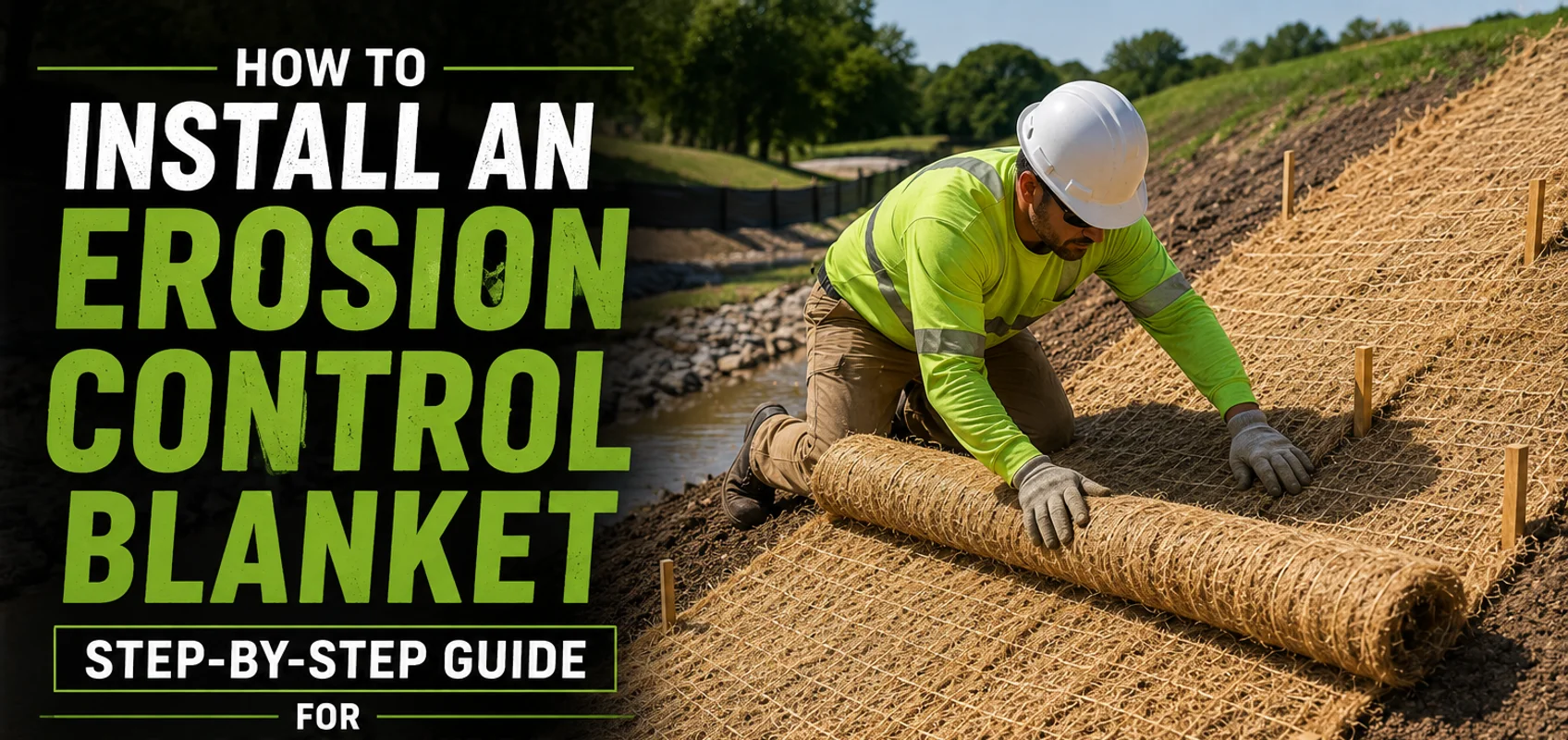 How to Install an Erosion Control Blanket: Step-by-Step Guide for Slopes, Channels, and Banks