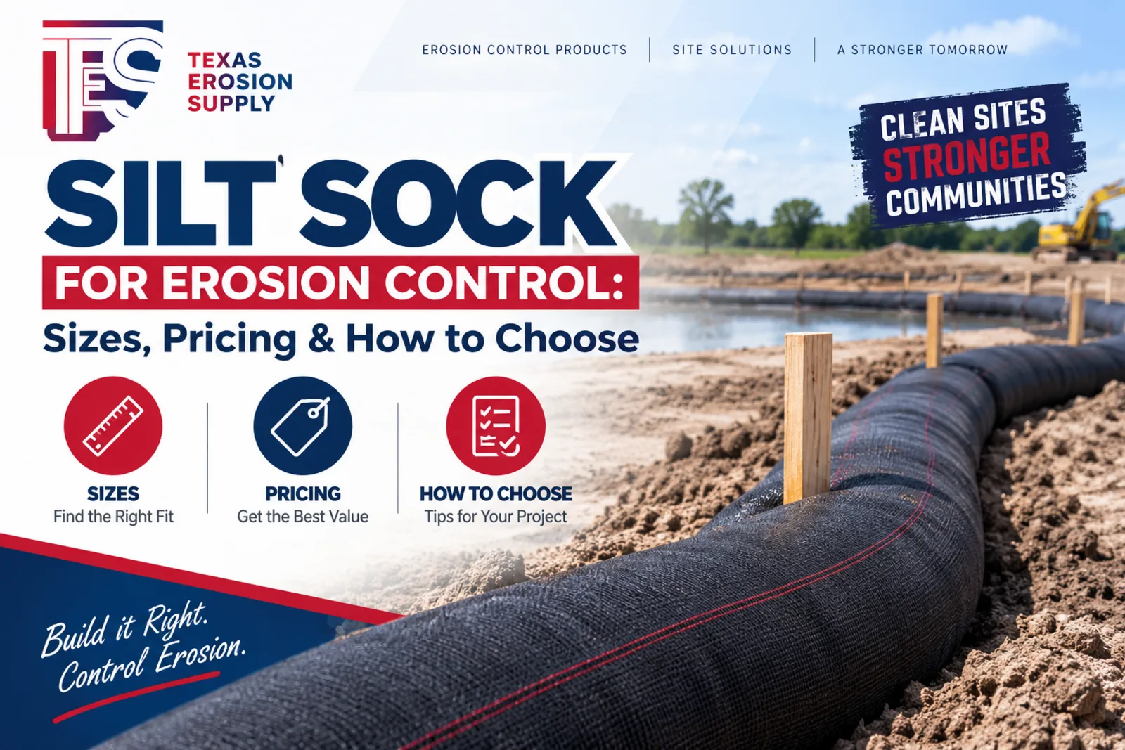 Silt Sock for Erosion Control: Sizes, Pricing & How to Choose